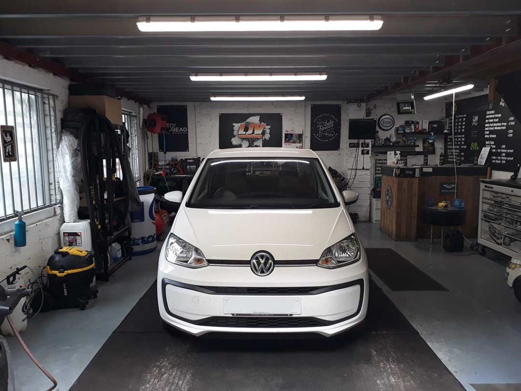 white car